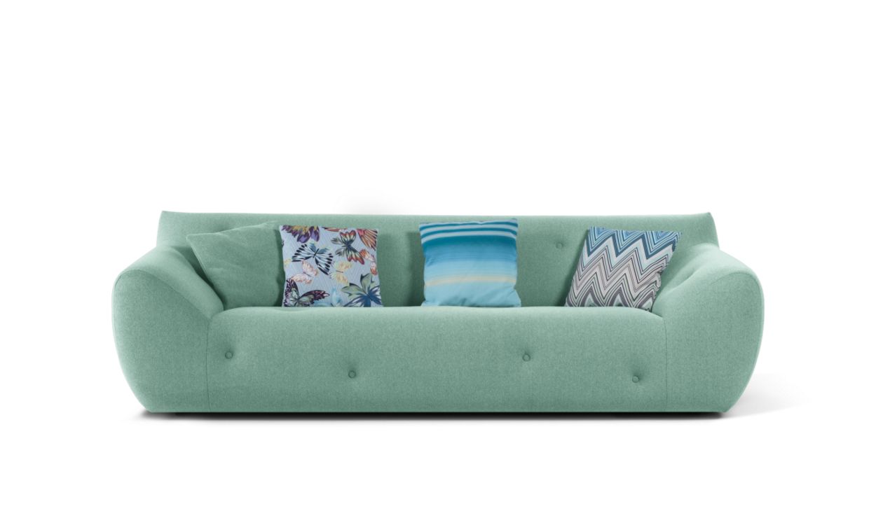 large 3-seat sofa with low back image number 1