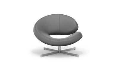 armchair - chrome-plated base image number 1