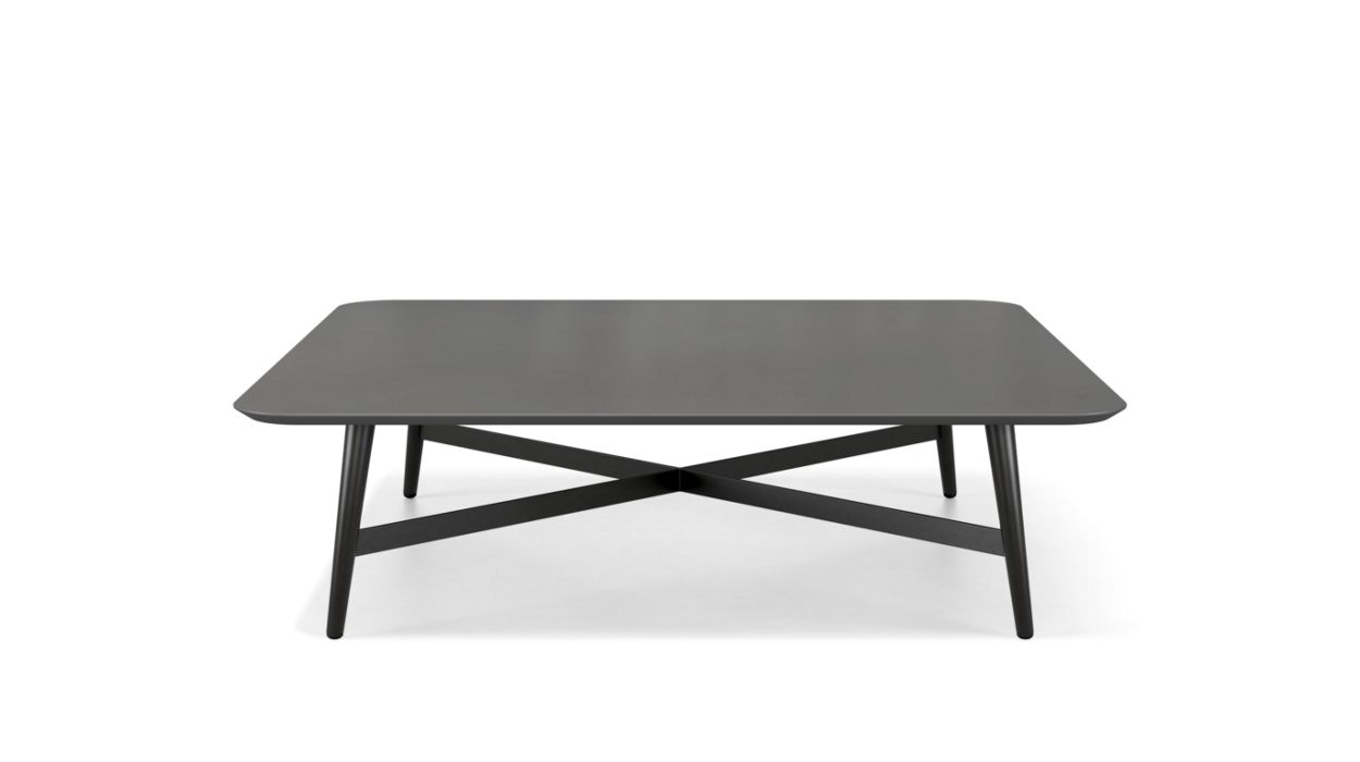 Square coffee table - lacquered MDF top. image number 0
