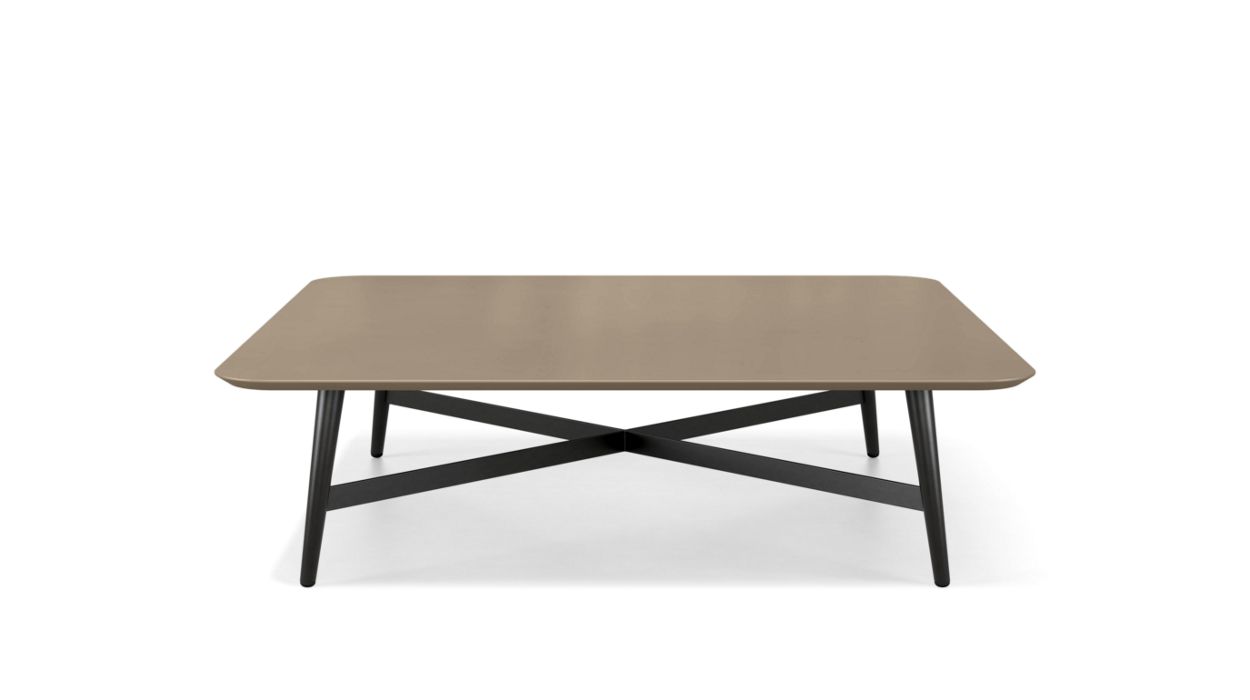 Square coffee table - lacquered MDF top. image number 0