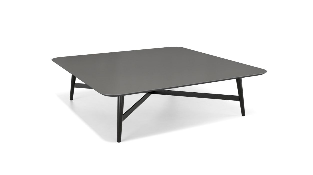 Square coffee table - lacquered MDF top. image number 1