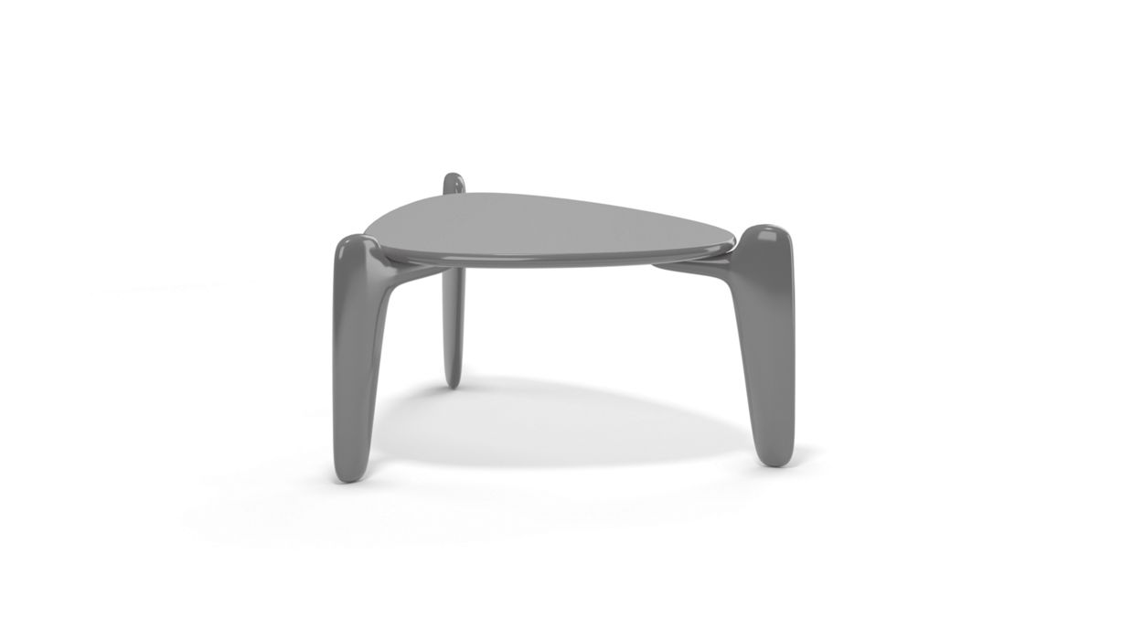 Triangular end table image number 1