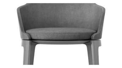 swivel dining armchair - wooden base image number 2