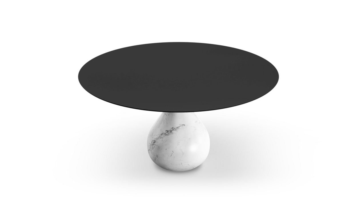 round dining table - carrare image number 1