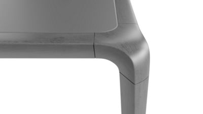 rectangular dining table - structure in beech - top in matte lacquer image number 2