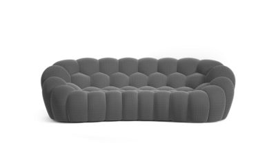 Curved 3/4-seat sofa bubble curve image number 2