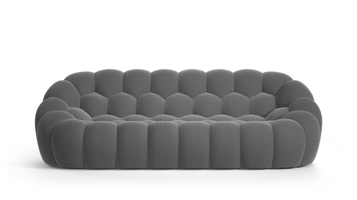Large 3-seat sofa - Techno 3D image number 2