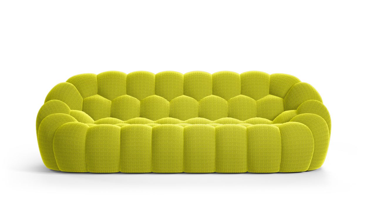 large 3-seat sofa - techno 3D image number 2