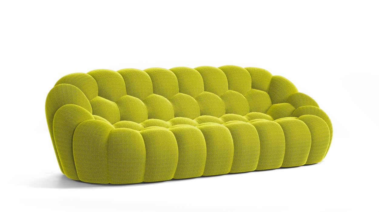 large 3-seat sofa - techno 3D image number 0