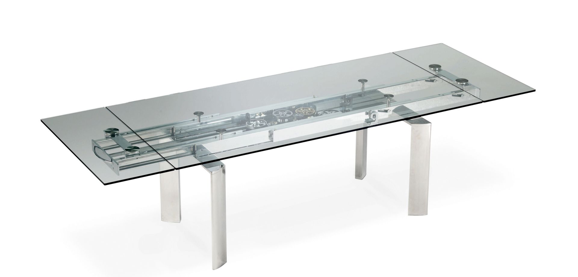 Механизм для стеклянного раздвижного стола