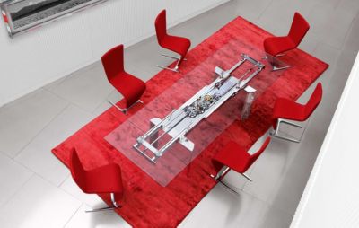 dining table (chrome-plated) image number 5