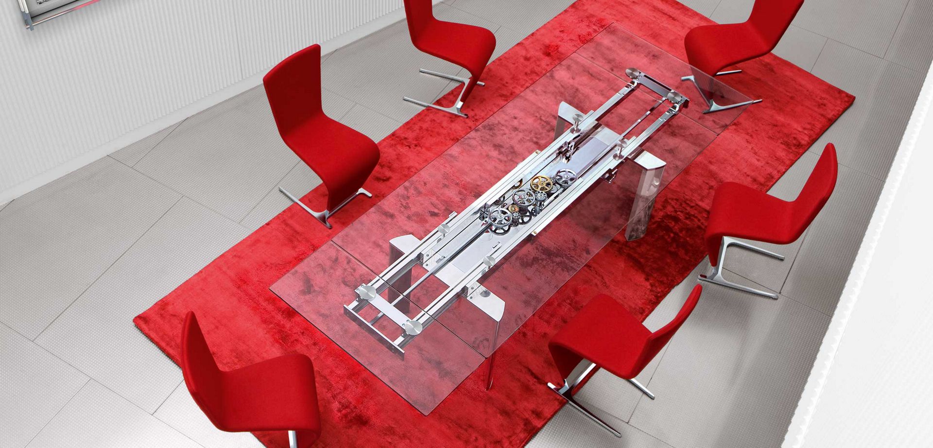 dining table (anodised black aluminium) image number 5