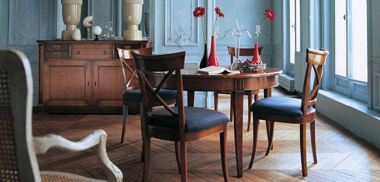 Mesa de comedor redonda hauteville (colección nouveaux ...