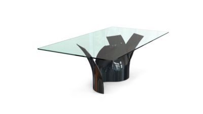 dining table - black chrome image number 2
