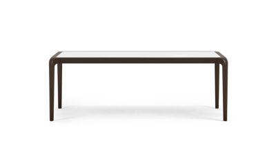 rectangular dining table - structure in beech - top in matte lacquer image number 2