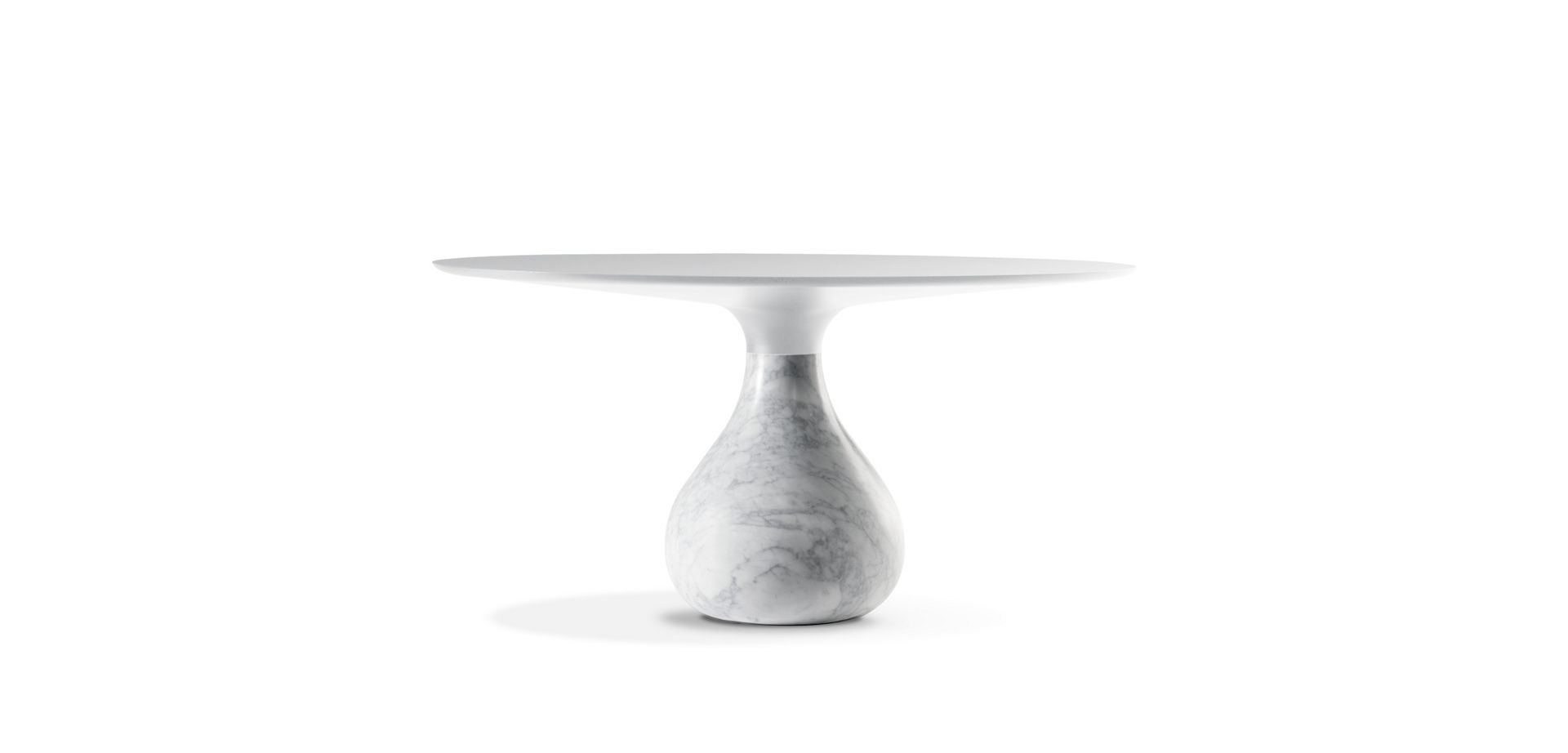 round dining table - matte carrare image number 8