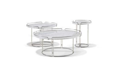 Round cocktail table - Matte gold structure image number 4