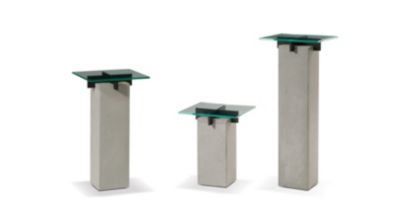 pedestal table - metal crossbars t&eacute;n&eacute;r&eacute; image number 1