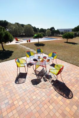 ROUND DINING TABLE - HARMONIE COLOREE  image number 1