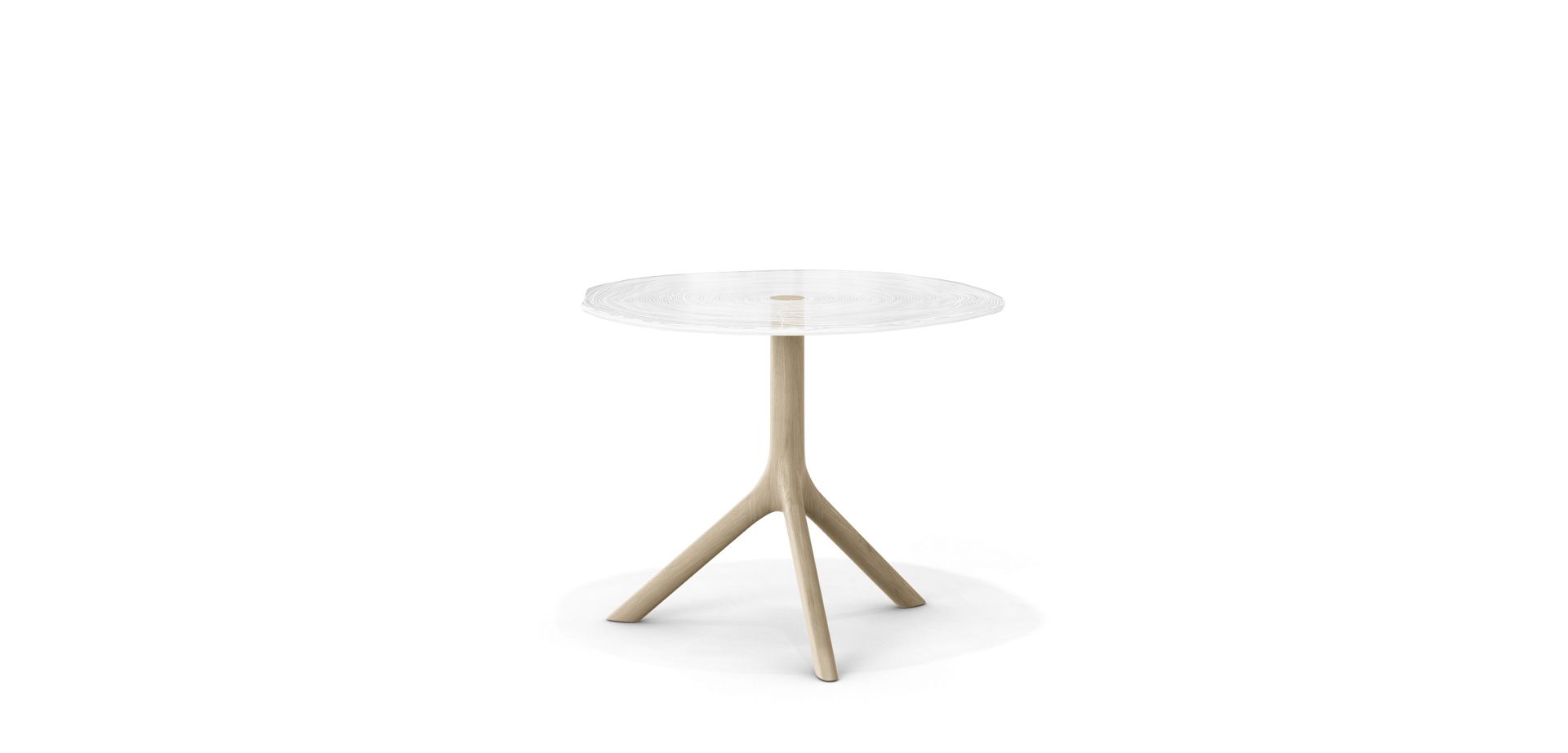 Contemporary Can be ignored Indigenous PLEXIWOOD end table | Roche Bobois