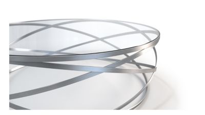 cocktail table - glossy chrome finish image number 6