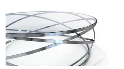 cocktail table - glossy chrome finish image number 10