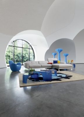 white offset floor lamp image number 1