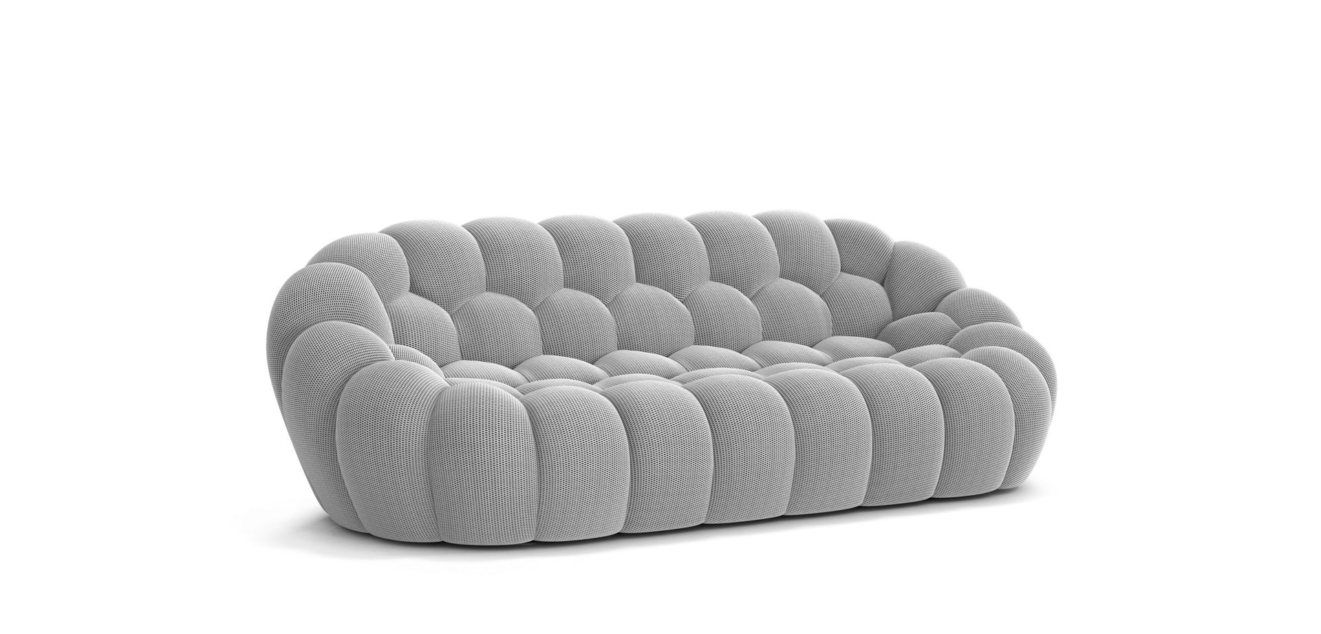 large 3-seat sofa - techno 3D image number 2