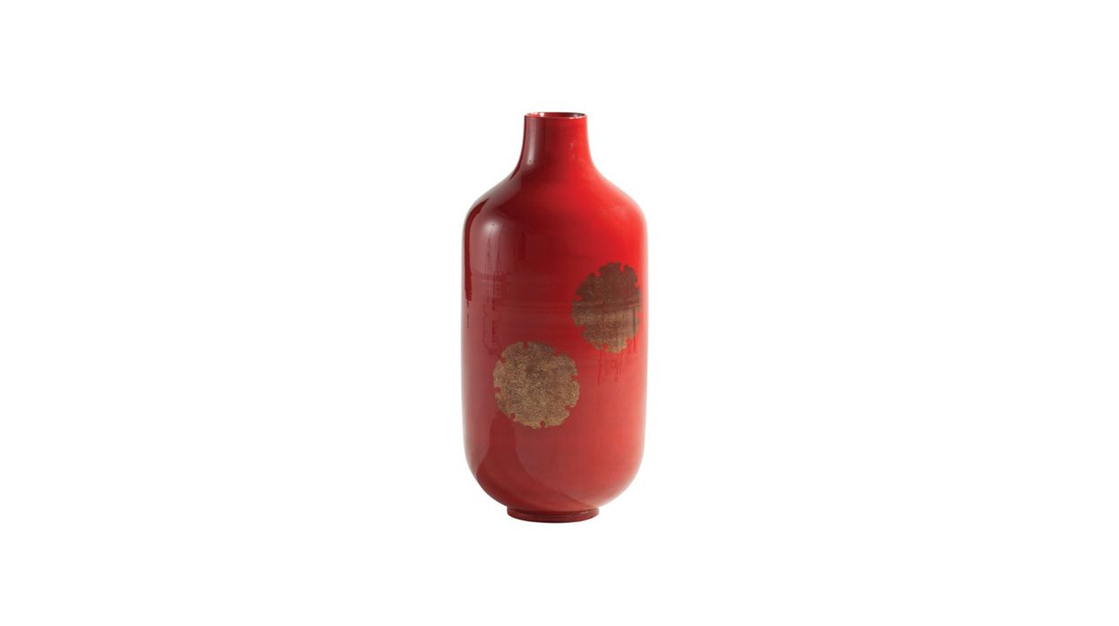 AKA HANAWA B vase - Selenium red image number 0