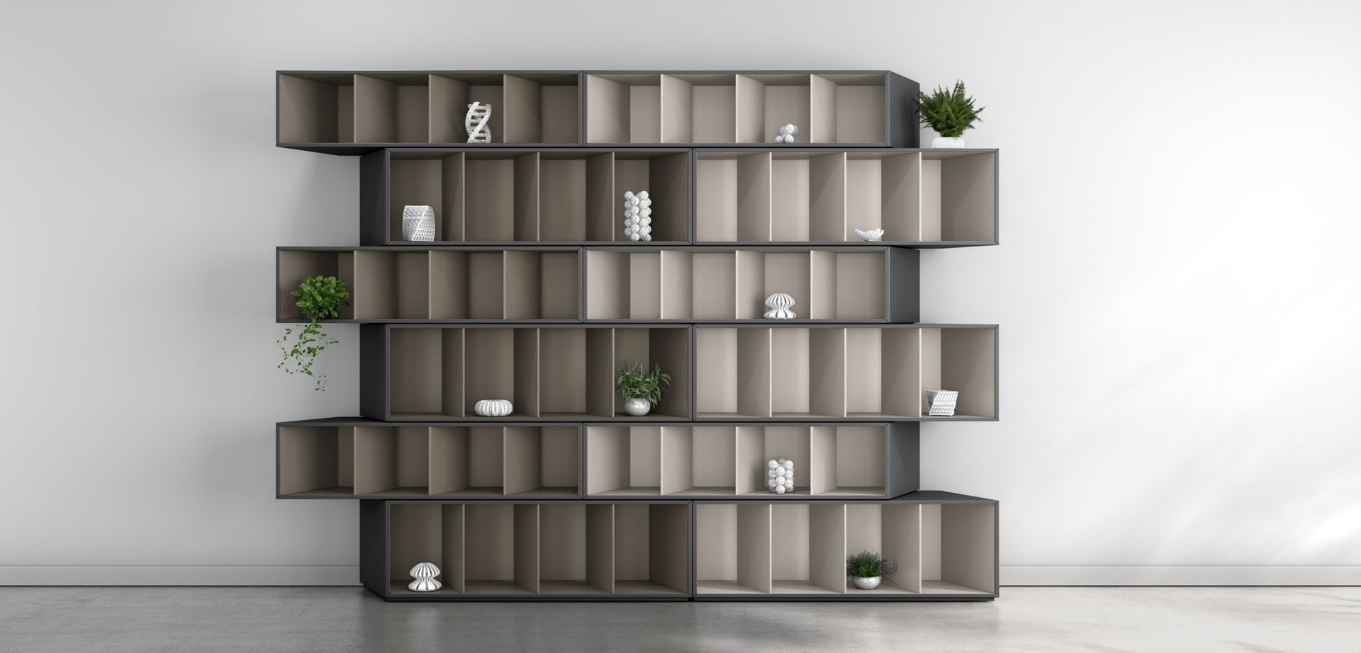 bookcase - taupe harmony image number 4