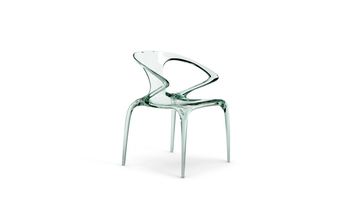 sedia con braccioli - policarbonato smeraldo image number 0