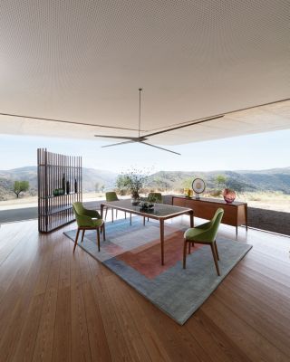 rectangular dining table - structure in beech - top in matte lacquer image number 1