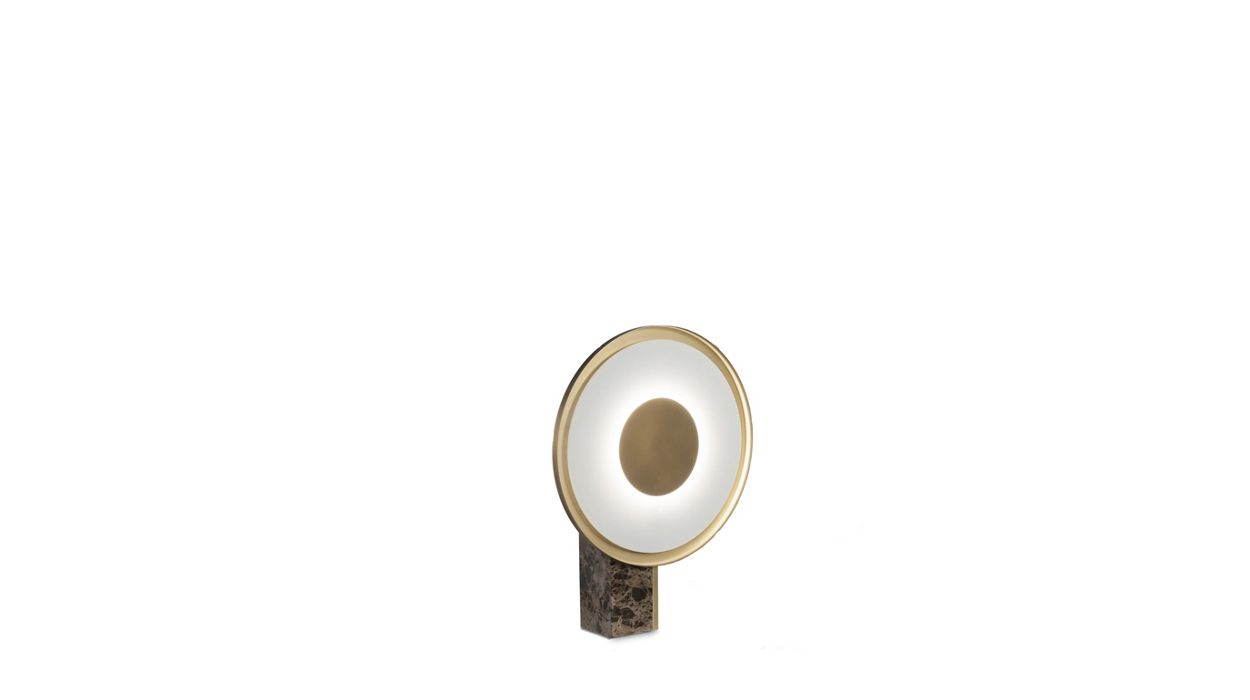 lámpara de sobremesa en mármol Emperador image number 0
