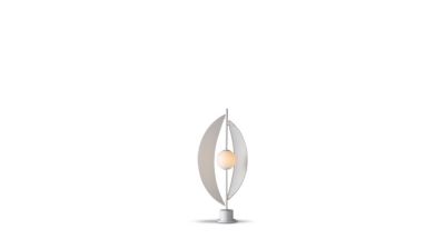 white table lamp sail image number 1