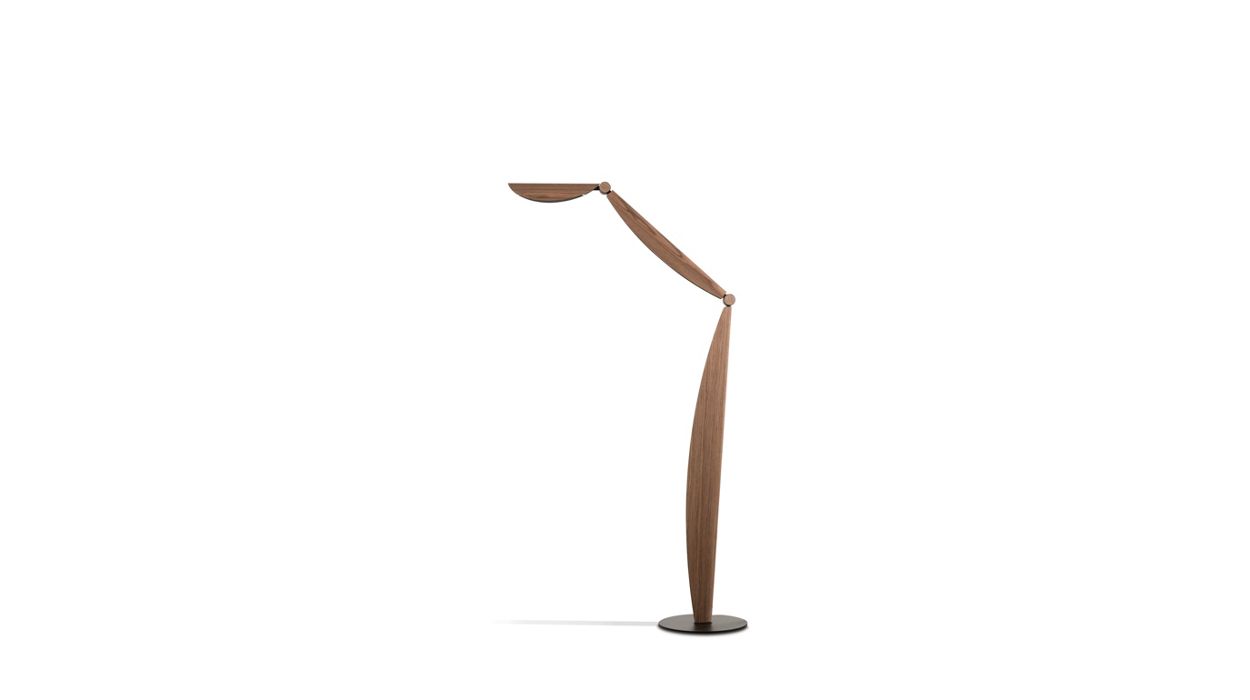 Canaletto walnut floor lamp image number 0