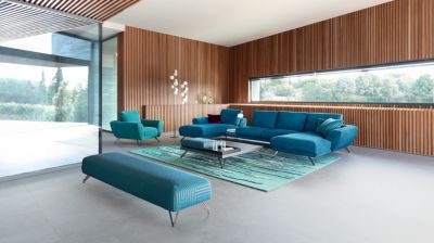 2.5-seat armless sofa, left armrest image number 1