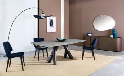 oval dining table with extensions l.220 cm image number 0