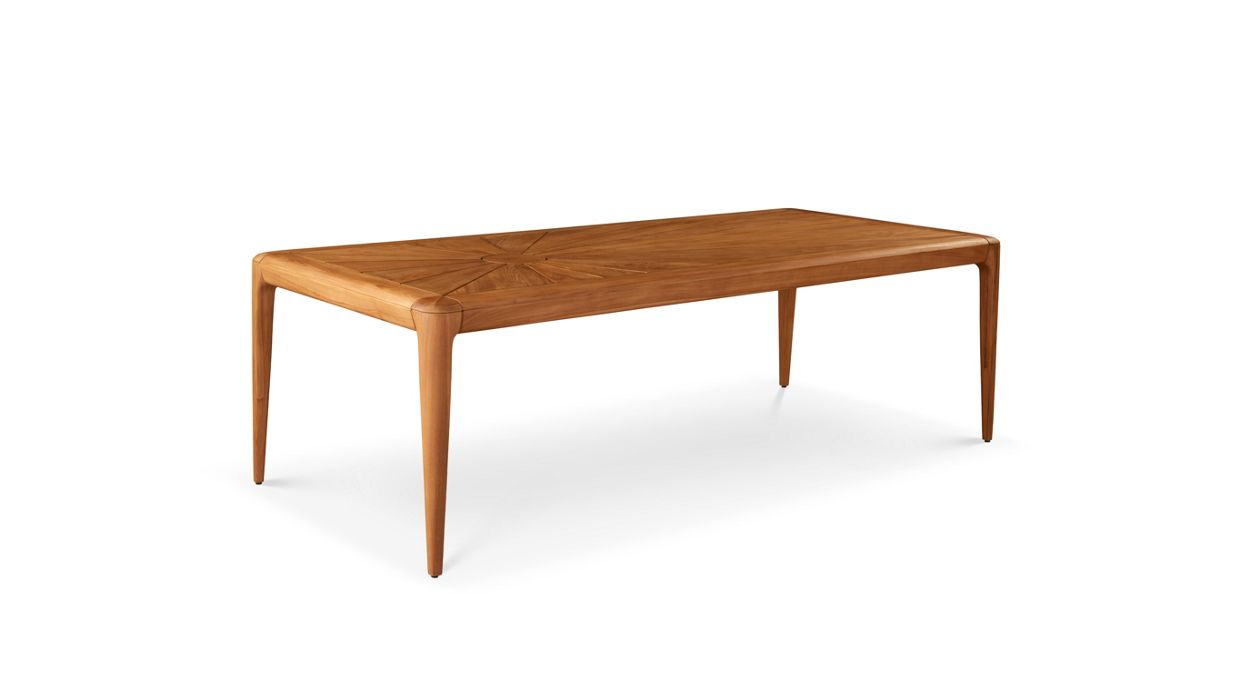 Rectangular dining table - 4 legs image number 0