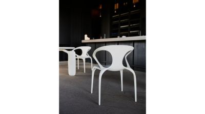 sedia con braccioli opaco lucido charbon numero dell'immagine 1