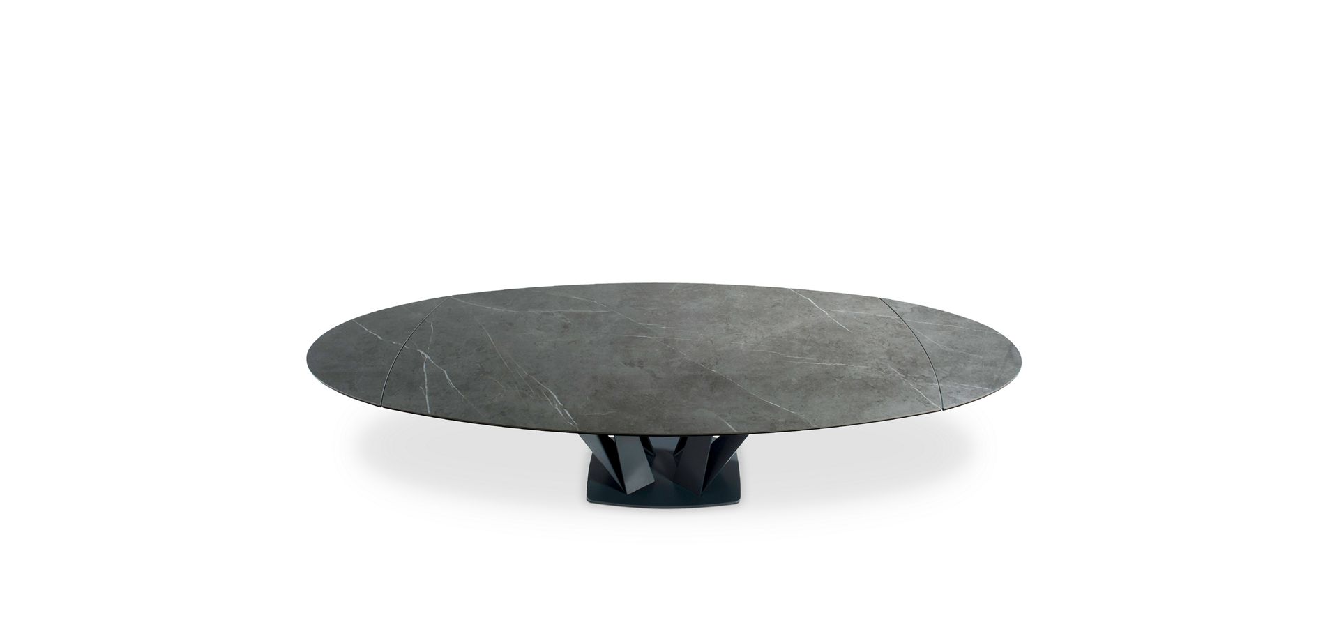 table de repas tonneau/ovale - ceramique marmi grey image number 10