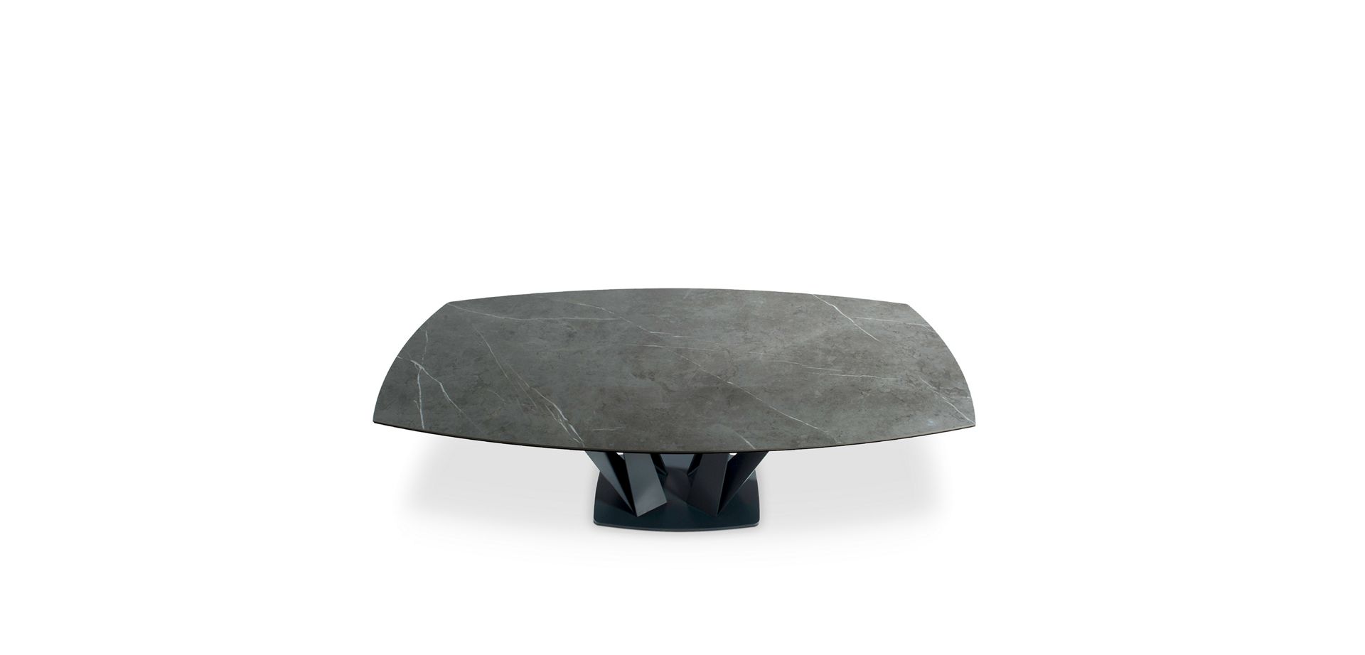 table de repas tonneau/ovale - ceramique marmi grey image number 12