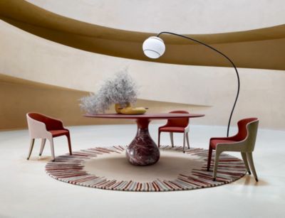 Round dining table aqua mood image