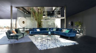 Mesita auxiliar - estructura oro mate bijou imagen ambiental