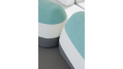 2.5-seat armless sofa - m&eacute;ridien matelass&eacute; fabric image number 7