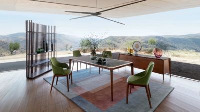 Mesa de comedor- estructura de haya - sobre lacado mate n&uacute;mero de imagen 1