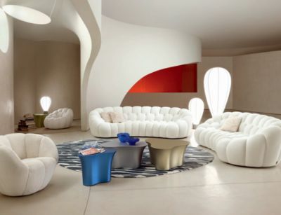 end table - chrome lacquer triolet mood image