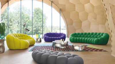 Sof&aacute; 3-4 plazas redondeado n&uacute;mero de imagen 0