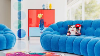 3-4 seats sofa - Curved image number 4