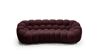 Curved 3/4-seat sofa bubble curve image number 1
