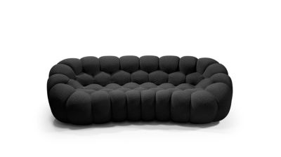 Curved 3/4-seat sofa bubble curve image number 1
